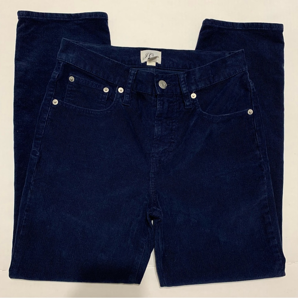 J Crew Vintage Straight Blue Curdoroy Pants 26P
